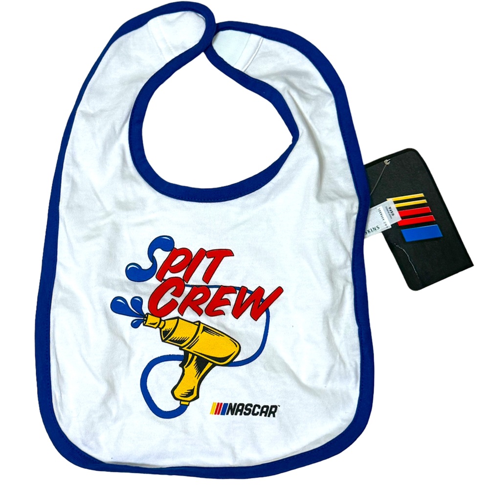 NASCAR Baby Spit Crew Bib- One size
